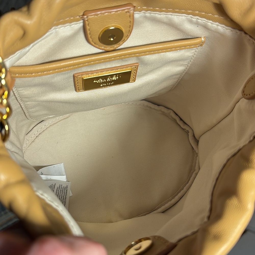 Lauren, Ralph Lauren NWT Drawstring Crossbody Resort Buff - NEW - Picture 8 of 9